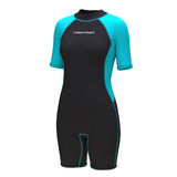 Women's 3mm Short Sleeve Shorts One-Piece Wetsuit