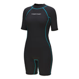 Women's 3mm Short Sleeve Shorts One-Piece Wetsuit
