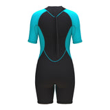 Women's 3mm Short Sleeve Shorts One-Piece Wetsuit