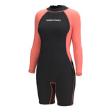 Women's 3mm Long Sleeve Shorts One-Piece Wetsuit