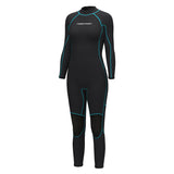 Women's 3mm Long Sleeve Trousers Back Zipper Thickened Thermal Rubber Wet Suit
