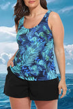 FULLFITALL - Blue Palms Classic Tankini With Cargo Swim Short