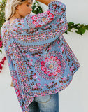 FULLFITALL - Blue Printed Cover Up