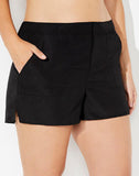 FULLFITALL - Purple Loop Strap Blouson Tankini Cargo Swim Short