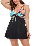 FULLFITALL - Multi Lace-Up V-Neck Swimdress