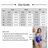 Solid Striped Plus Size One-Piece Swimsuit